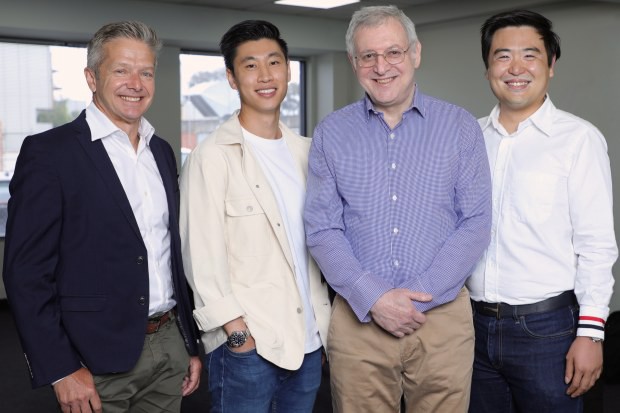 OneVentures’ Nigel Dews and Aaron Tan with Kepler Analytics co-founders David Gordon and David Mah.