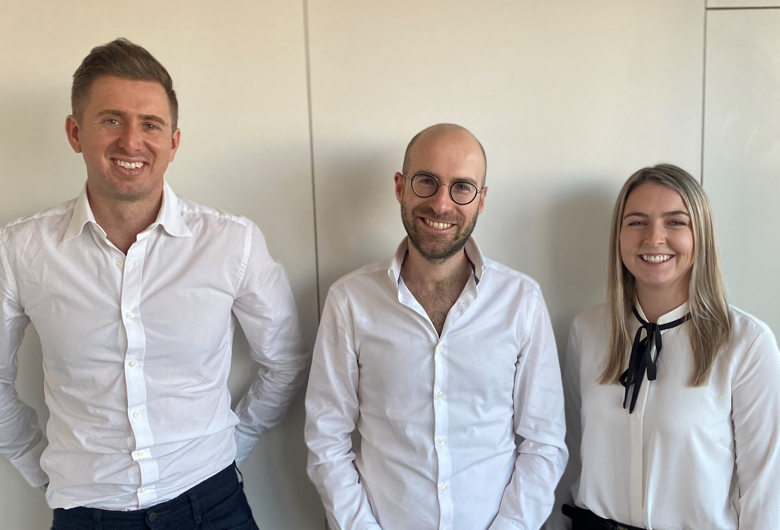 The OneVentures Credit Fund investment team, left to right: James McGrath (Investment Manager), Nick Gainsley (Principal) and Kate Madden (Investment Analyst)